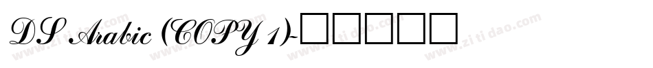 DS Arabic (COPY 1)字体转换